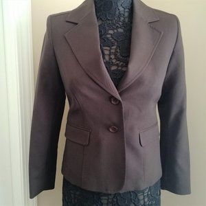 Pendleton Petites Brown Wool Blazer Suiting Work